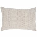 Vecindario 16 x 24 in. Woven Line Oblong Throw Pillow with Poly Filling, Pink VE2658550
